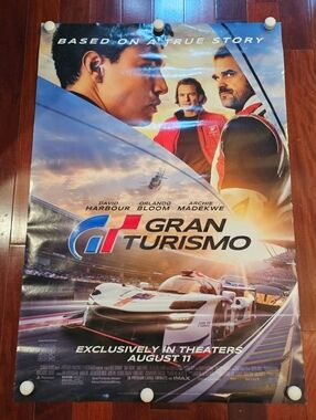 Gran Turismo Movie Poster 27x40 Archie Madekwe Orlando Bloom 2023 Double-sided